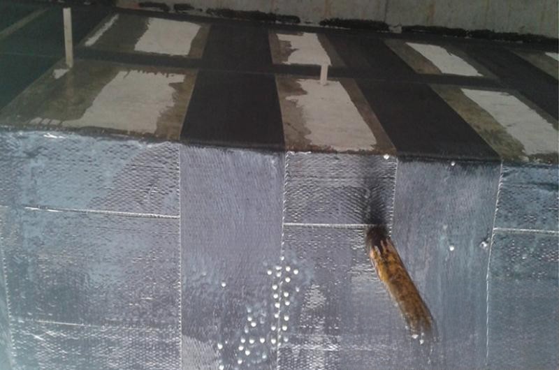 松溪楼板使用碳纤维加固